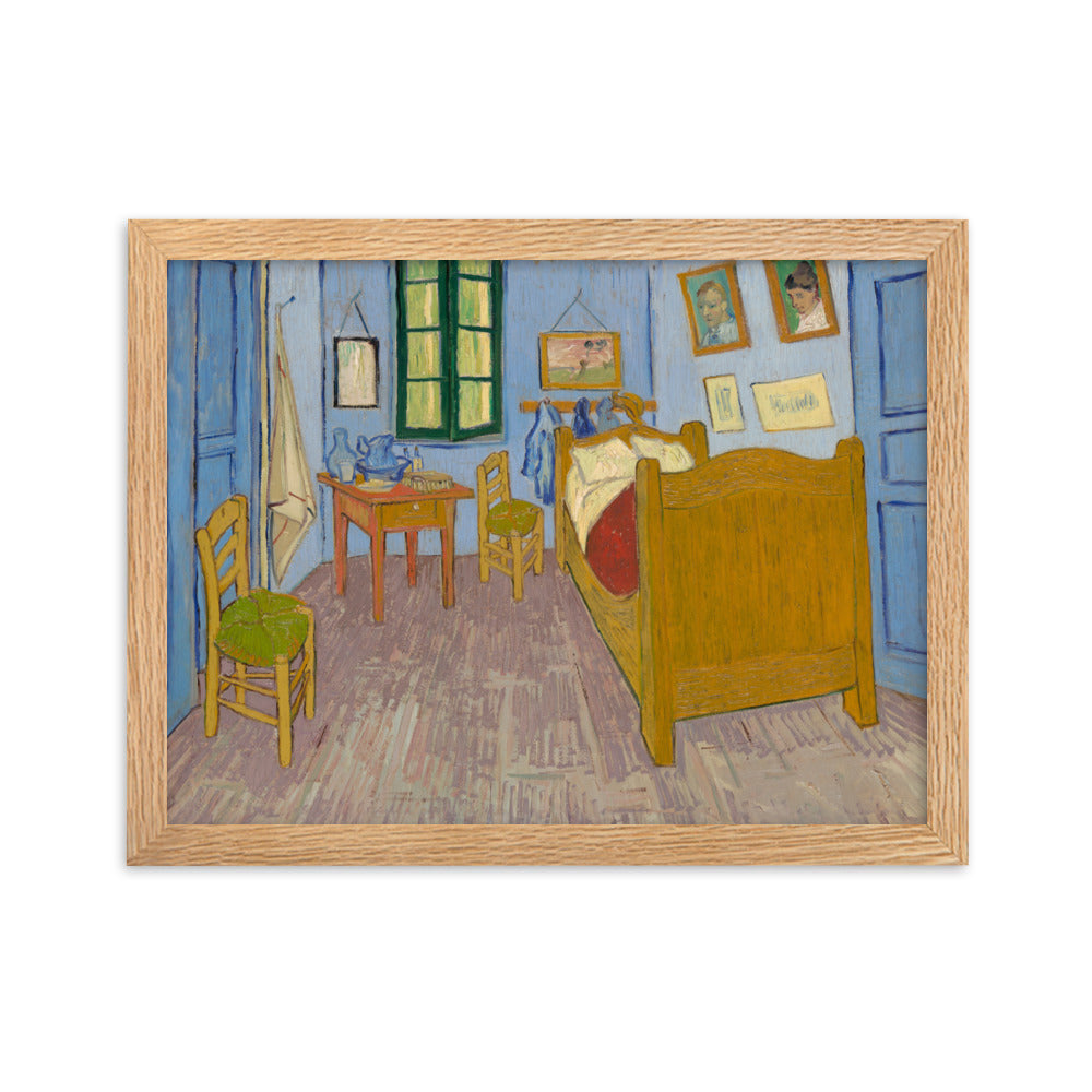 Poster mit Rahmen - Van Gogh, Das Schlafzimmer in Arles Oak / 30×40 cm artlia