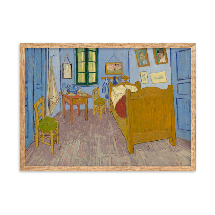 Poster mit Rahmen - Van Gogh, Das Schlafzimmer in Arles Oak / 50×70 cm artlia