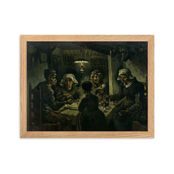 Poster mit Rahmen - Van Gogh, Katoffelesser 1885 Oak / 30×40 cm artlia