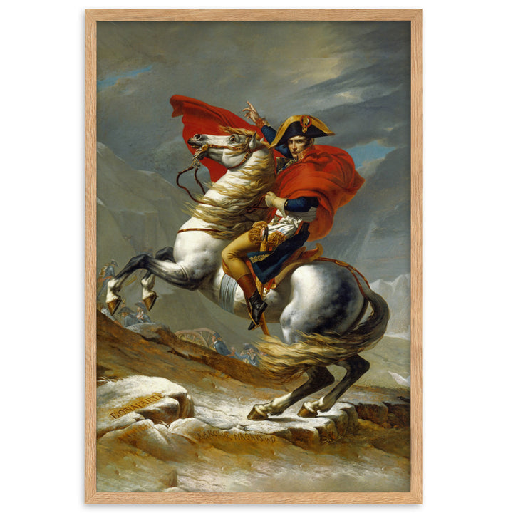 Poster - Napoleon Crossing the Alps Oak / 61×91 cm artlia