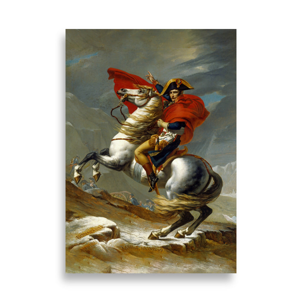 Poster - Napoleon Crossing the Alps ohne Rahmen / 21×30 cm artlia