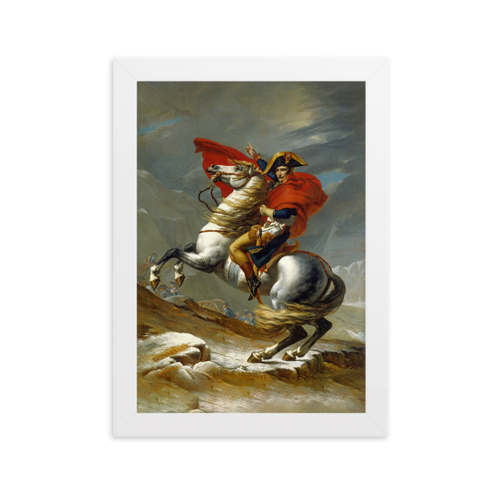 Poster - Napoleon Crossing the Alps Weiß / 21×30 cm artlia