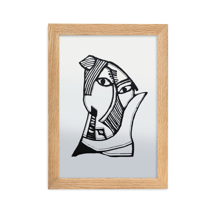 Poster - Pablo Picasso, Les Demoiselles d’Avignon grey Oak / 21×30 cm artlia