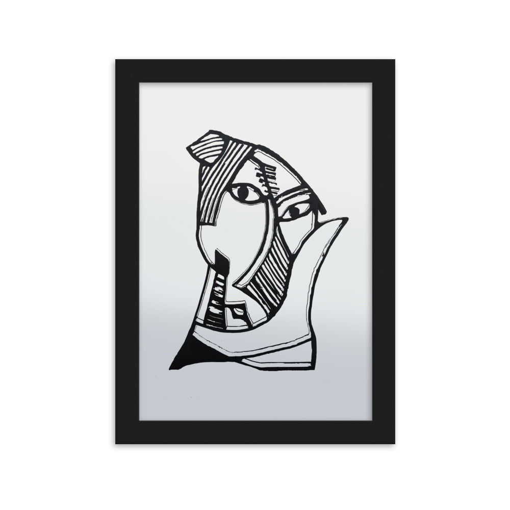 Poster - Pablo Picasso, Les Demoiselles d’Avignon grey Schwarz / 21×30 cm artlia