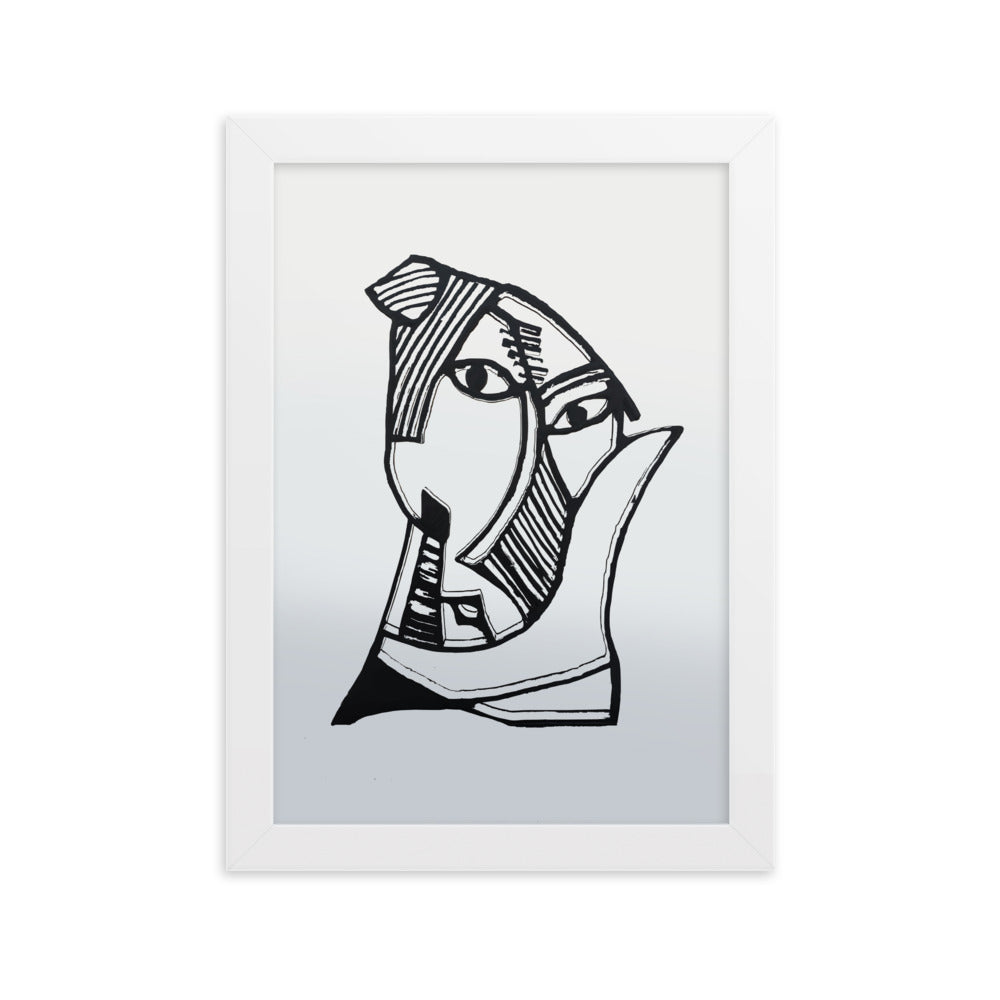 Poster - Pablo Picasso, Les Demoiselles d’Avignon grey Weiß / 21×30 cm artlia
