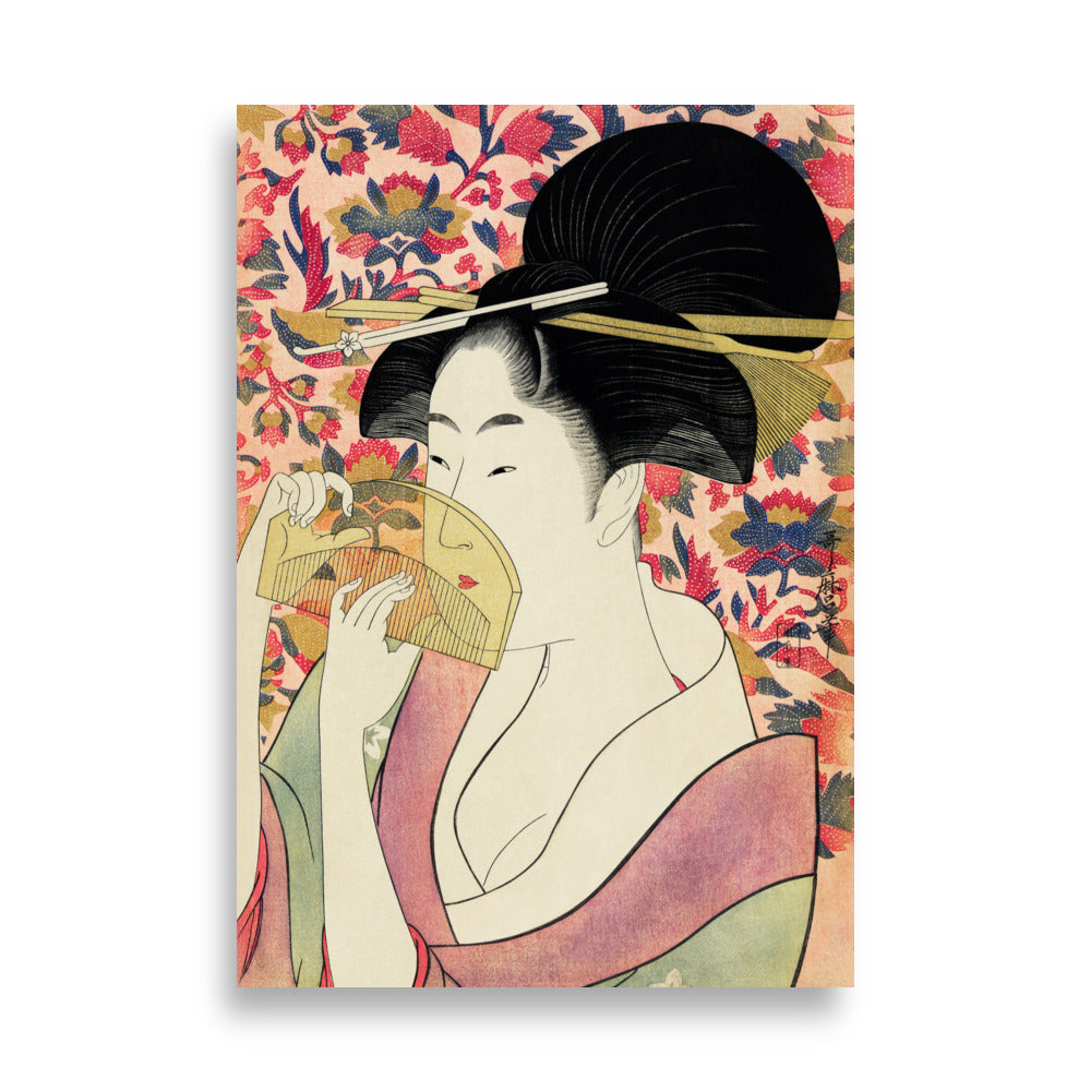 Poster - Retro Geisha ohne Rahmen / 21×30 cm artlia