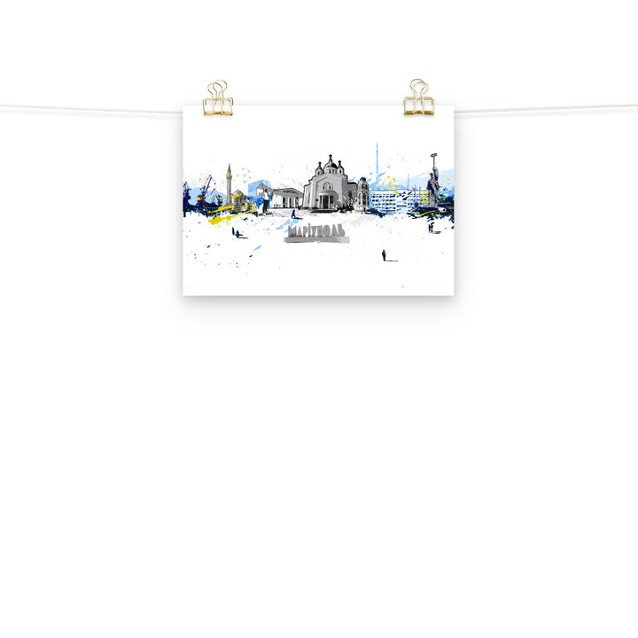 Poster - Skyline Mariupol Ohne Rahmen / 21×30 cm artlia