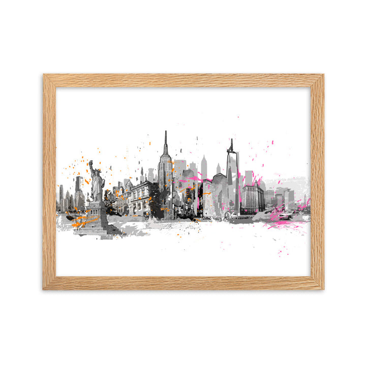 Poster - Skyline New York Oak / 30×40 cm artlia
