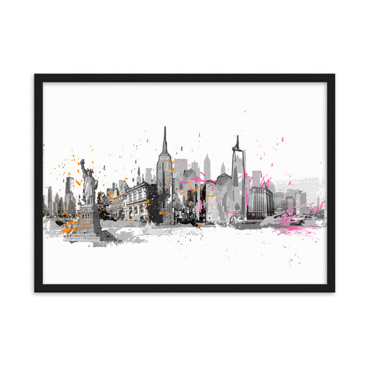 Poster - Skyline New York Schwarz / 50×70 cm artlia