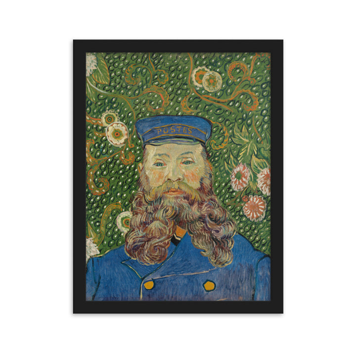 Poster - Van Gogh, Der Postbote, Porträt von Joseph Roulin Schwarz / 30×40 cm artlia
