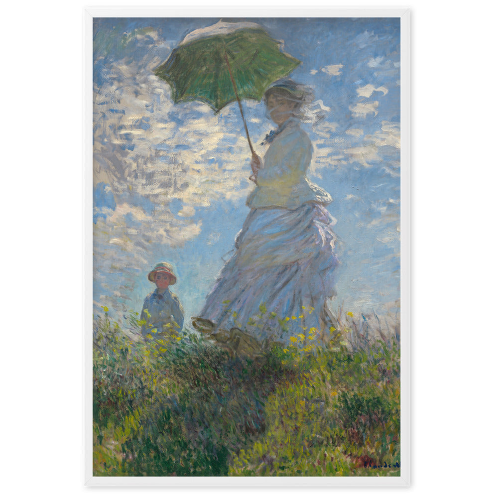 Poster - Woman with a Parasol, Claude Monet
