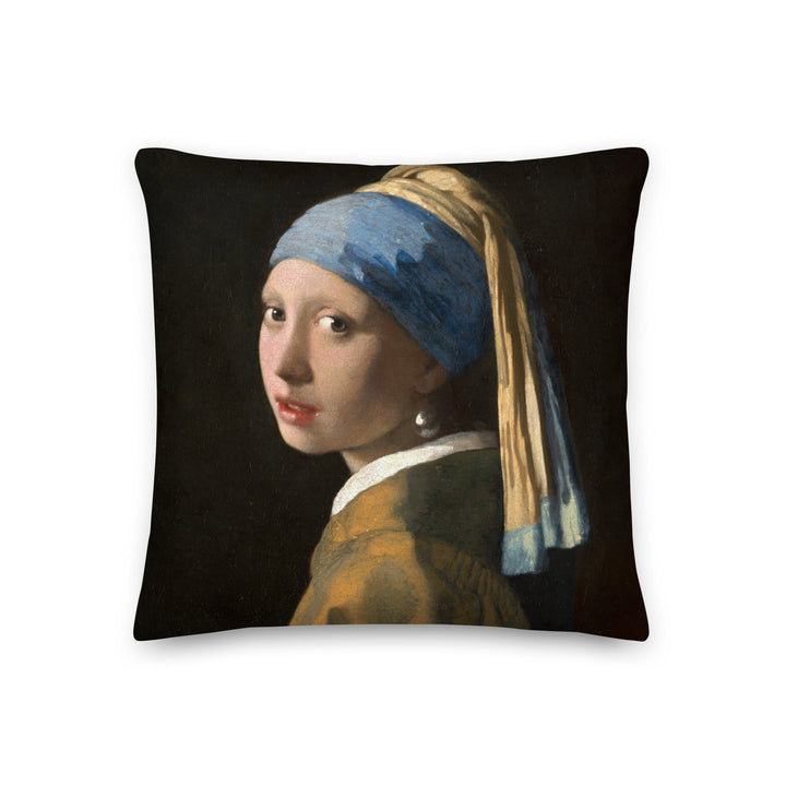 Premium-Kissen - Girl with a Pearl Earring 46x46 cm artlia