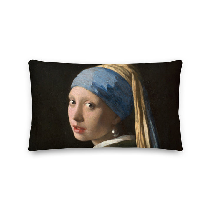 Premium-Kissen - Girl with a Pearl Earring 50x30 cm artlia