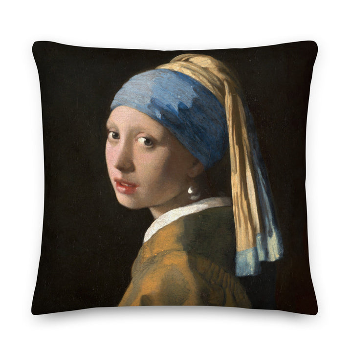 Premium-Kissen - Girl with a Pearl Earring 56x56 cm artlia