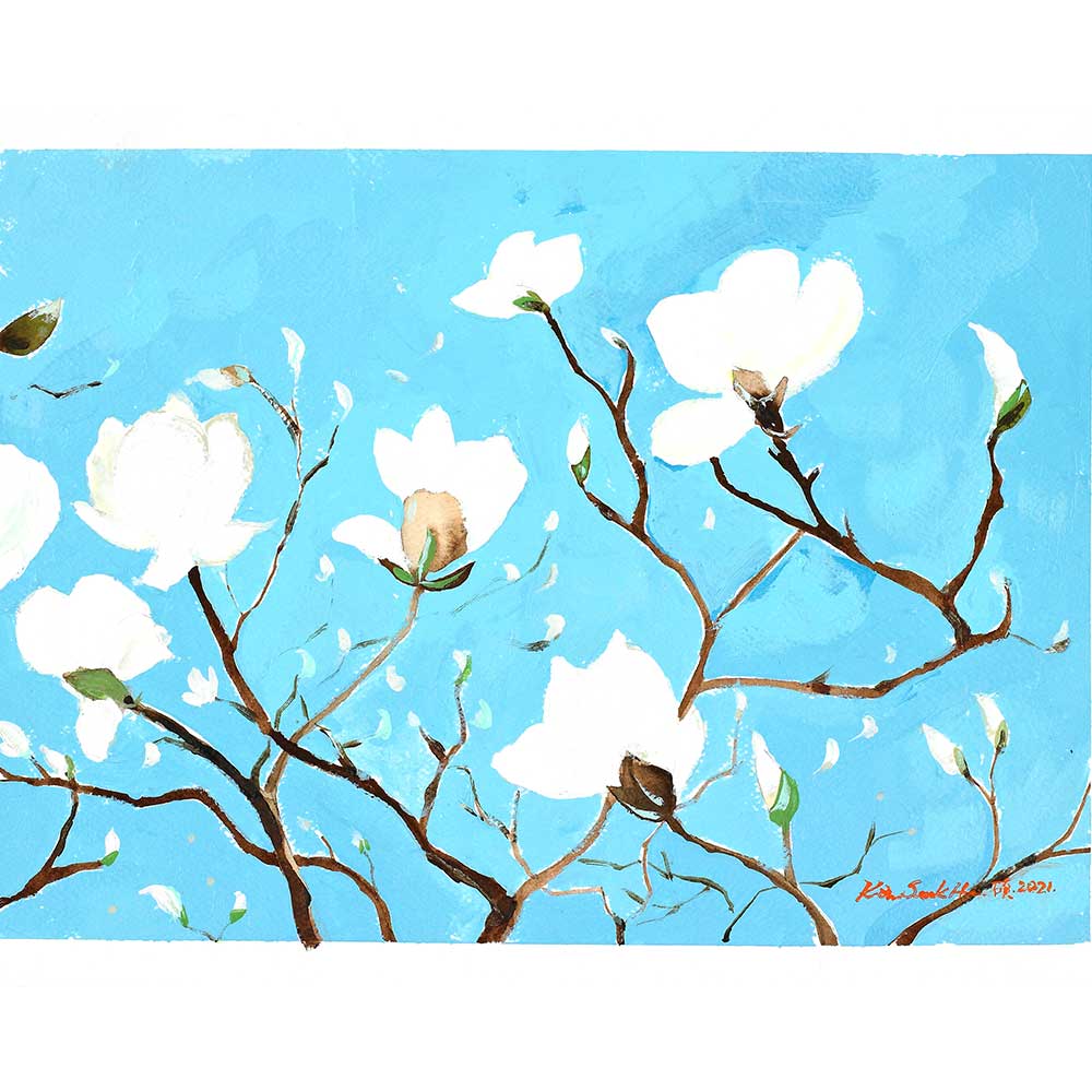A Thousand, Shiny Magnolia - Kunstwerk artlia