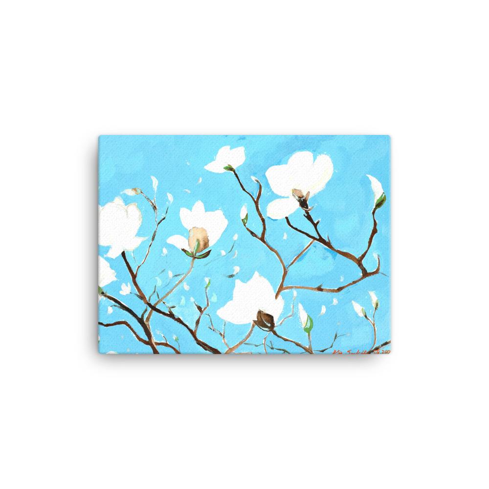 A Thousand, Shiny Magnolia - Leinwand 30x41 cm artlia