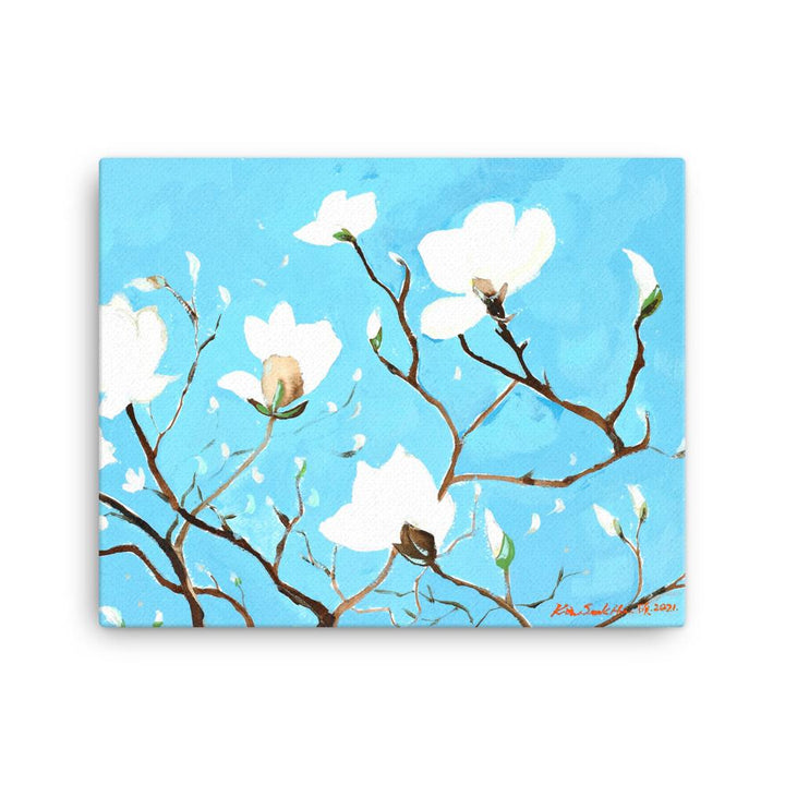 A Thousand, Shiny Magnolia - Leinwand 41x51 cm artlia