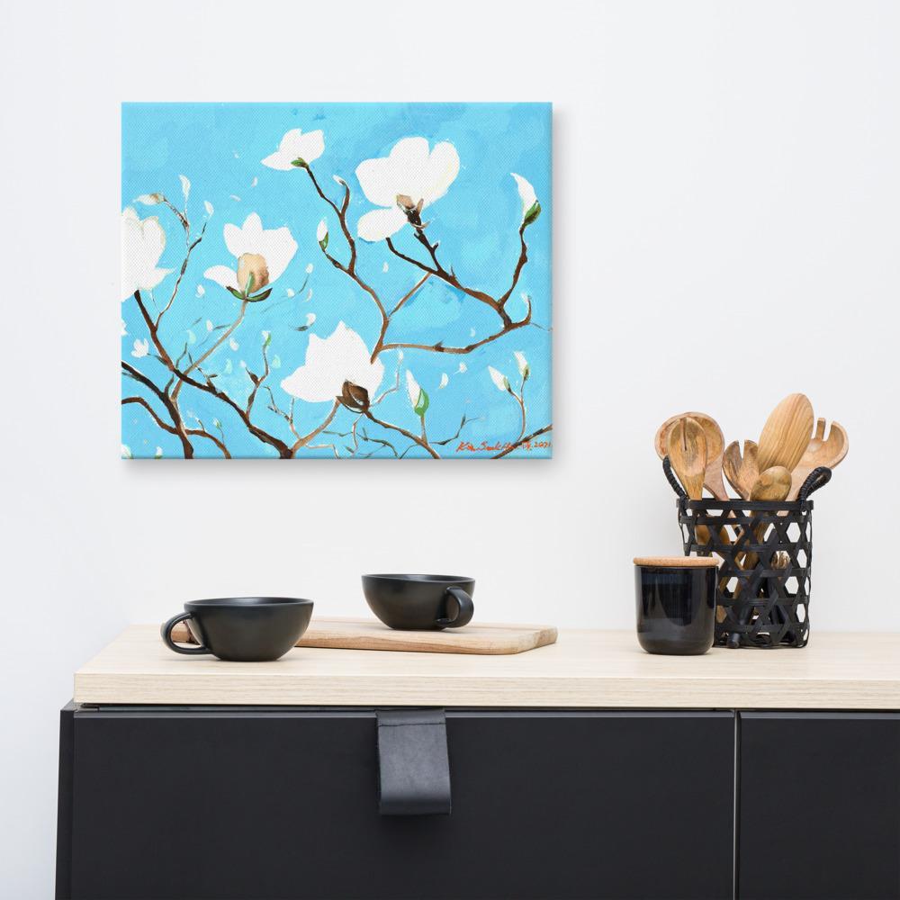 A Thousand, Shiny Magnolia - Leinwand artlia