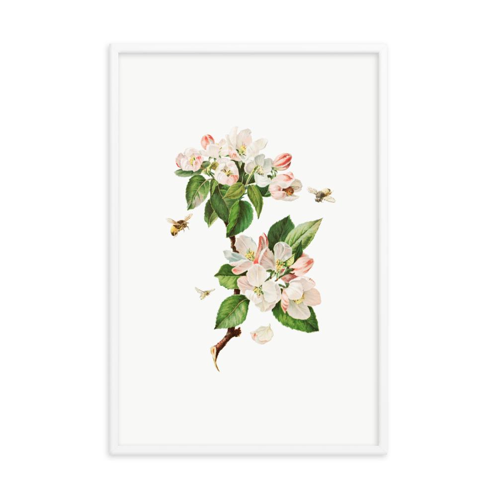Apfelblüten und Bienen - Poster artlia