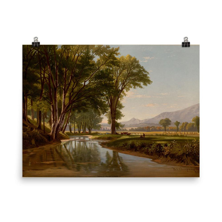 Bach durch Conway Wiesen - Poster 20x25 cm artlia