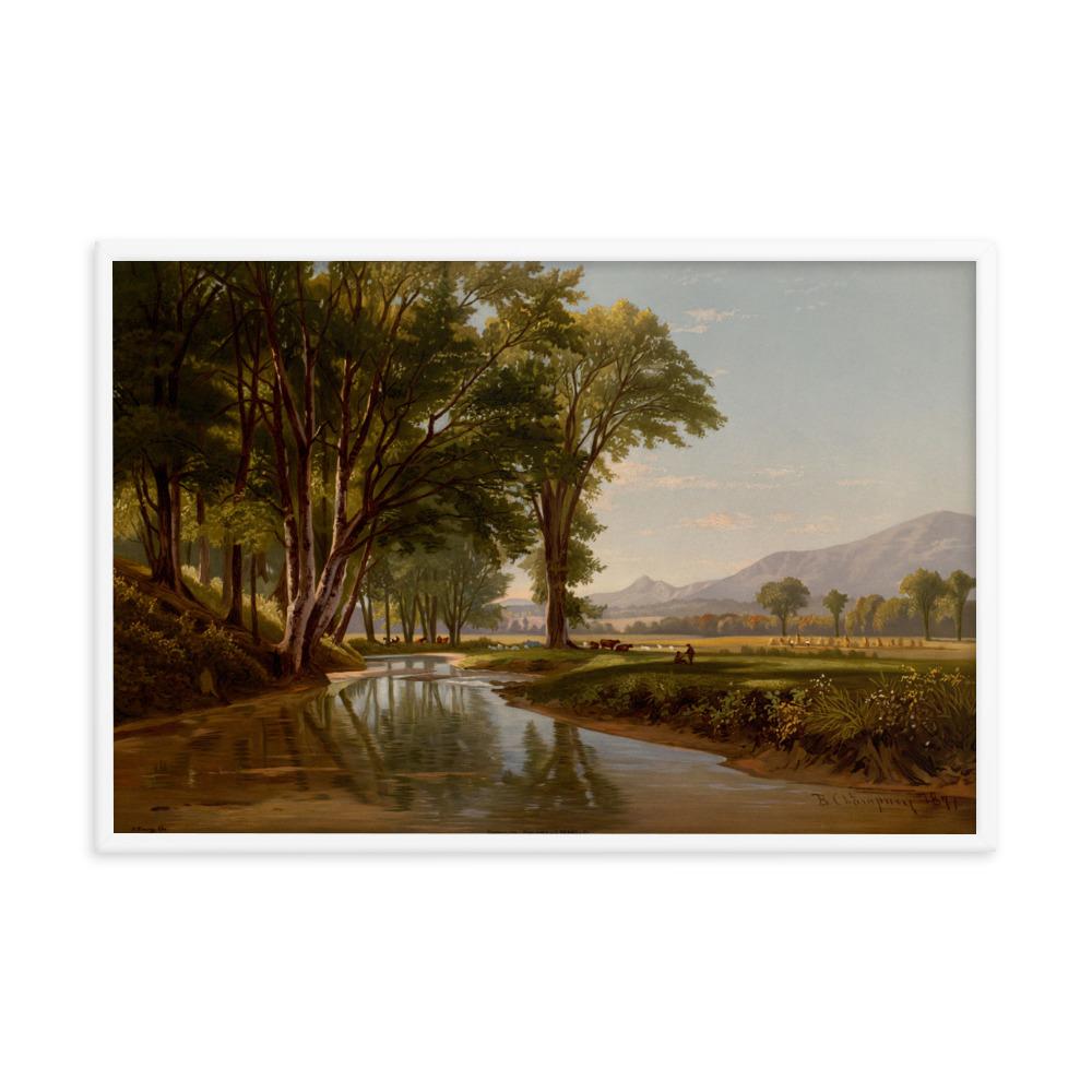 Bach durch Conway Wiesen - Poster artlia