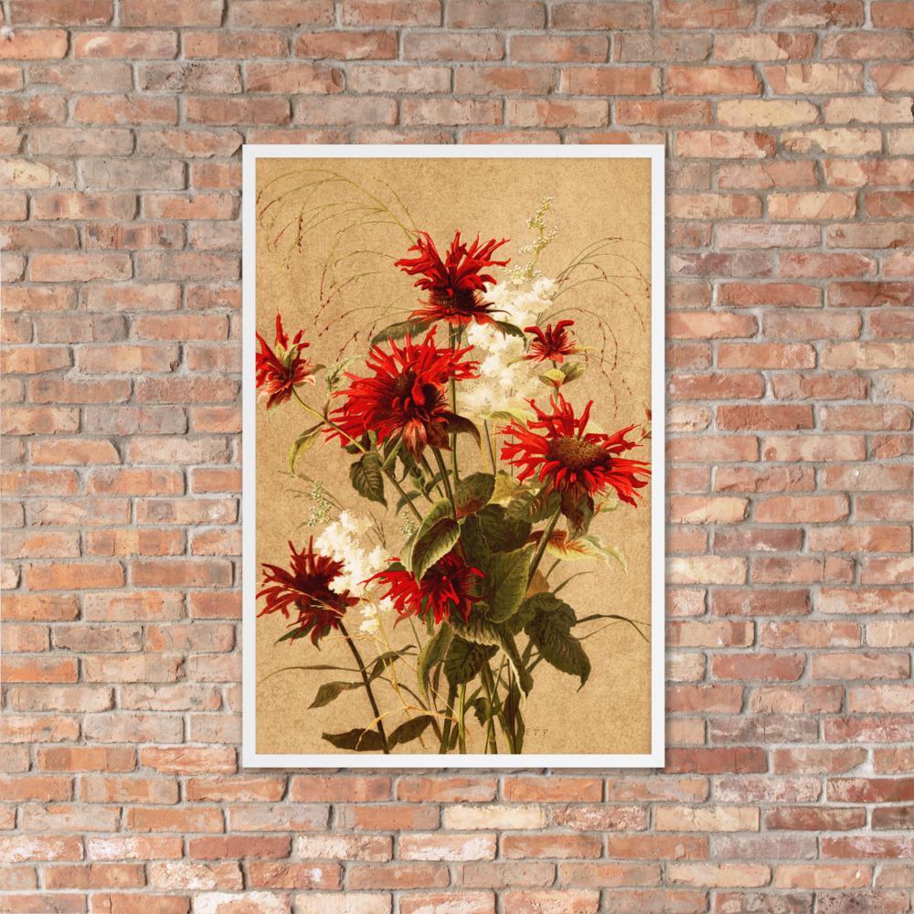 Balsam und Spiraea - Poster im Rahmen artlia