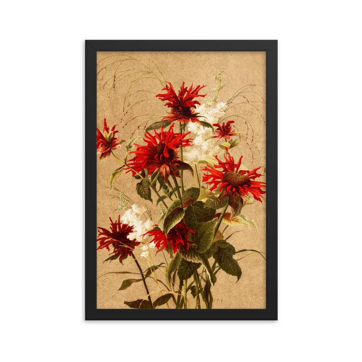 Balsam und Spiraea - Poster im Rahmen schwarz / 30x45 cm artlia