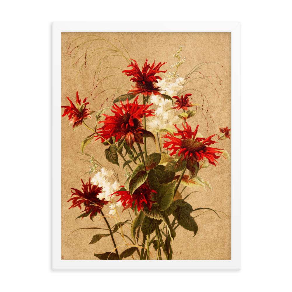 Balsam und Spiraea - Poster im Rahmen weiß / 30x41 cm artlia