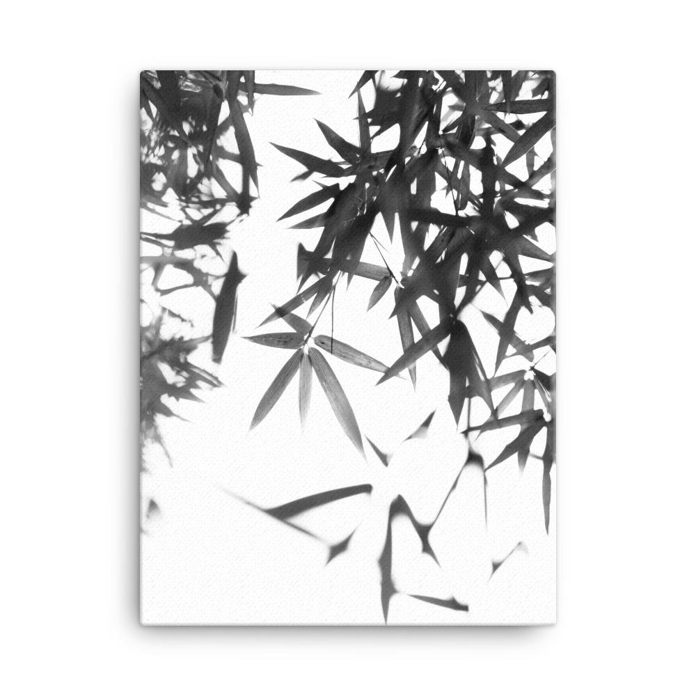 Bamboo Leaves Bambusblätter - Leinwand 30x41 cm artlia