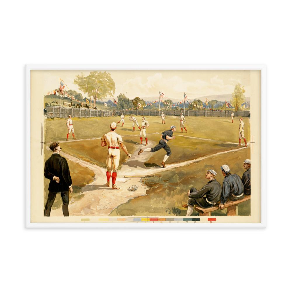 Baseball des 19. Jahrhunderts - Poster artlia