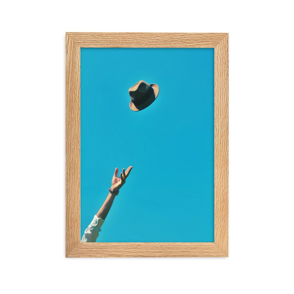 Be yourself - Poster im Rahmen Oak / 21×30 cm artlia