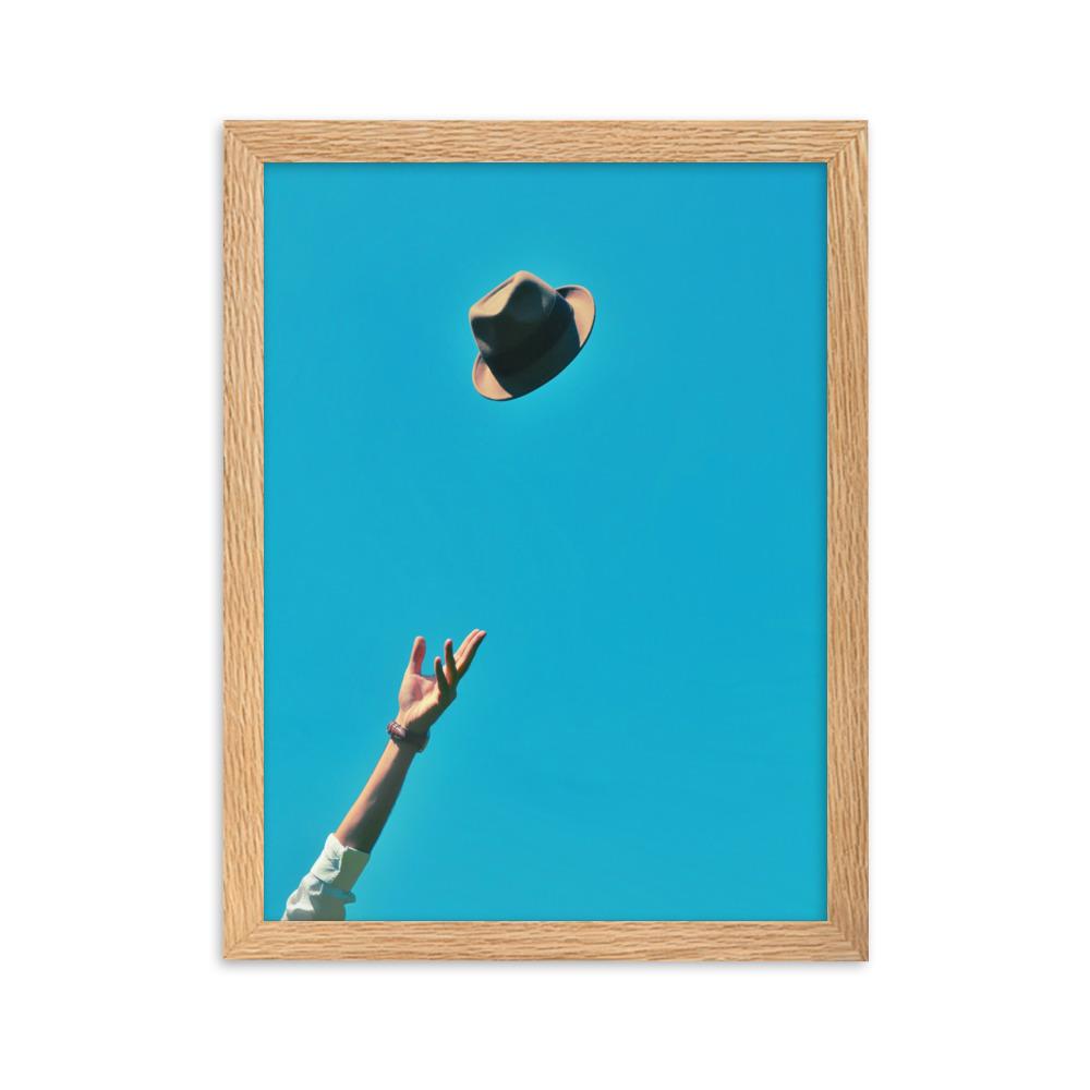 Be yourself - Poster im Rahmen Oak / 30×40 cm artlia