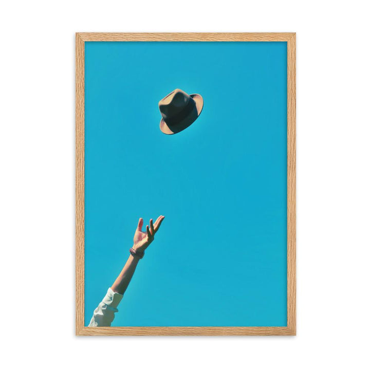 Be yourself - Poster im Rahmen Oak / 50×70 cm artlia