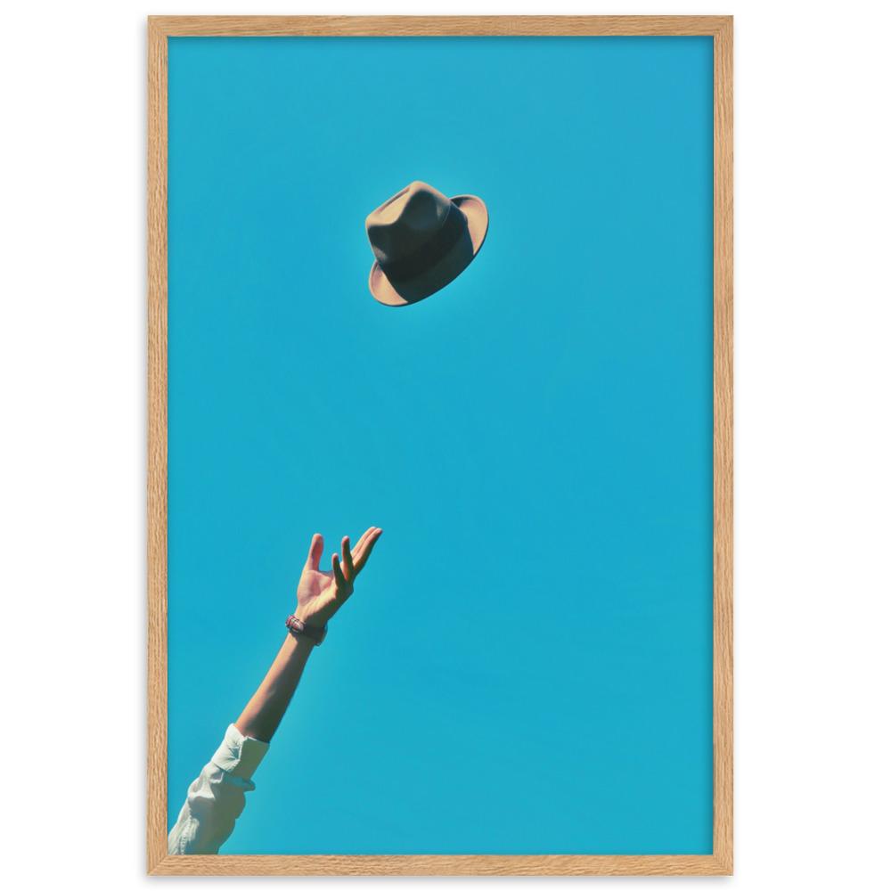 Be yourself - Poster im Rahmen Oak / 61×91 cm artlia