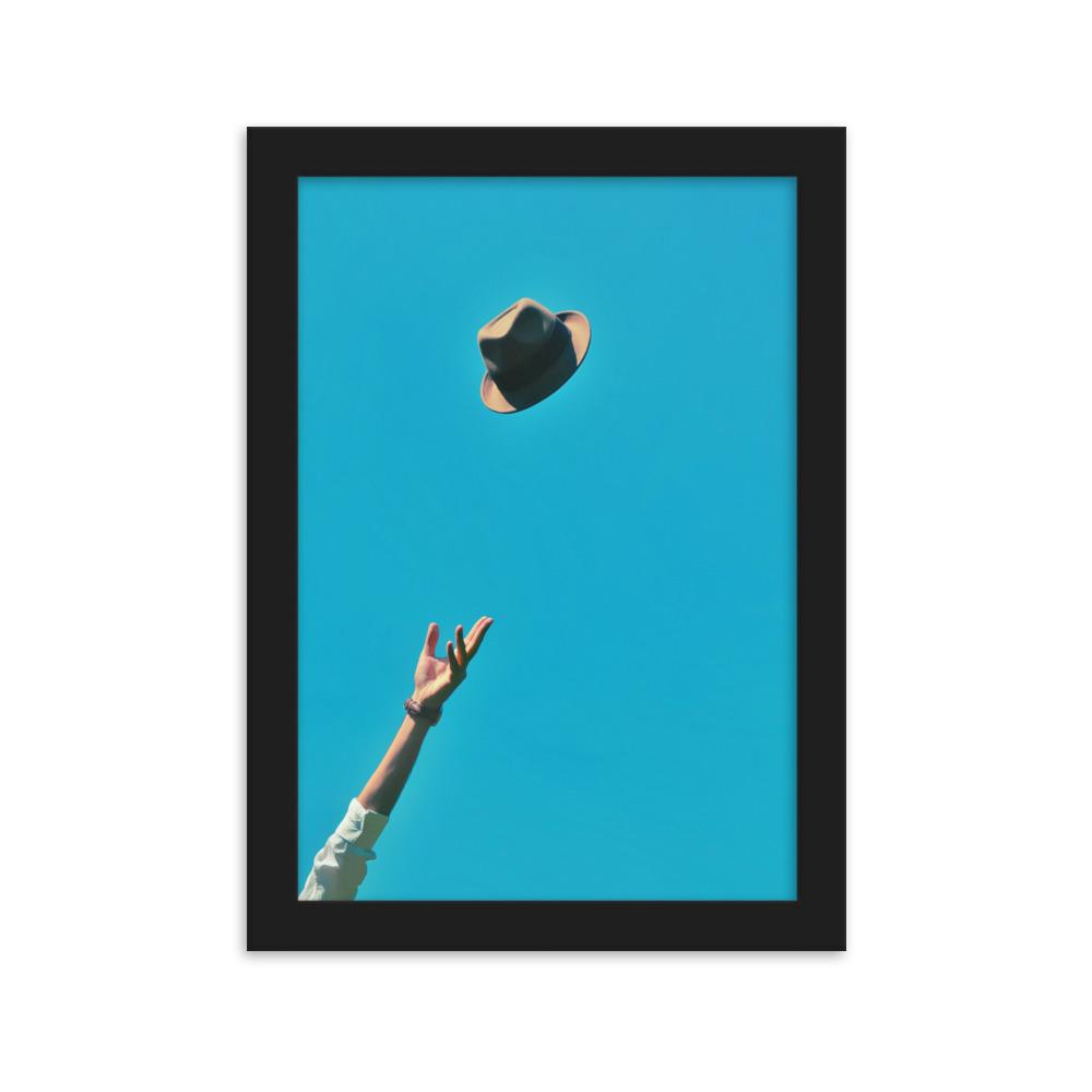 Be yourself - Poster im Rahmen Schwarz / 21×30 cm artlia