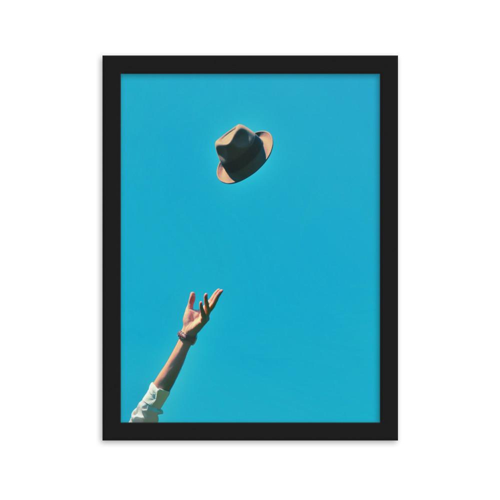 Be yourself - Poster im Rahmen Schwarz / 30×40 cm artlia