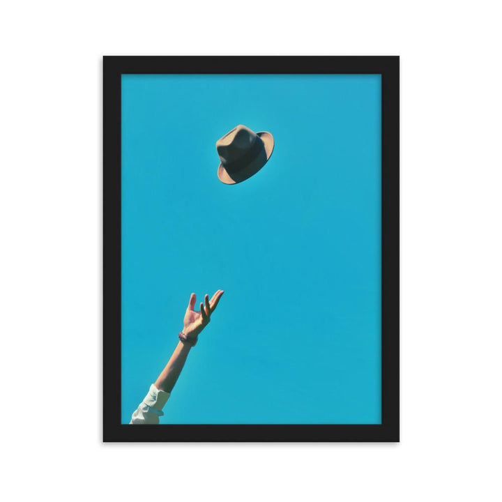 Be yourself - Poster im Rahmen Schwarz / 30×40 cm artlia