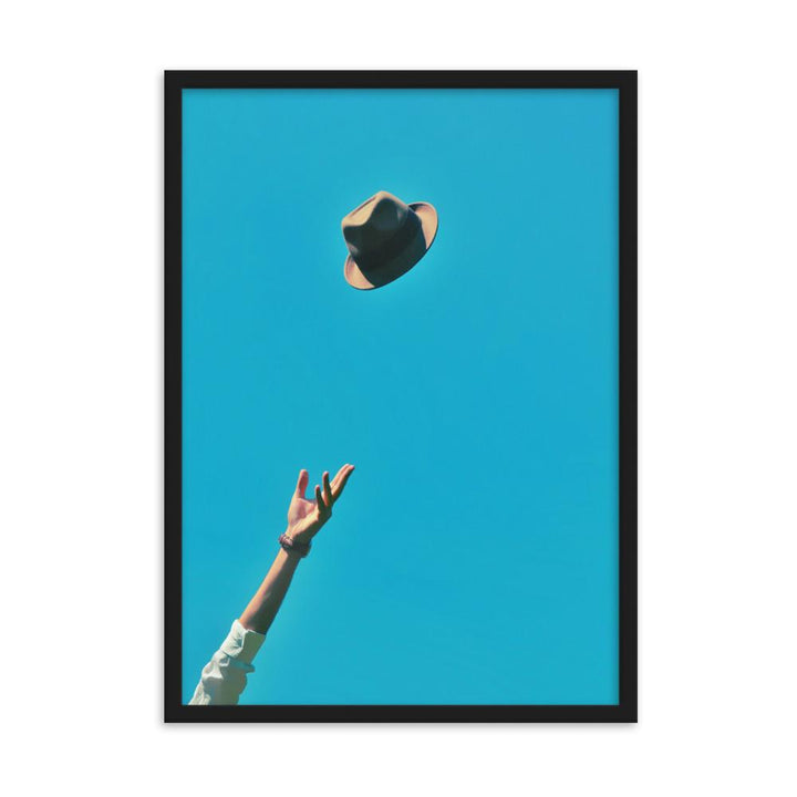 Be yourself - Poster im Rahmen Schwarz / 50×70 cm artlia