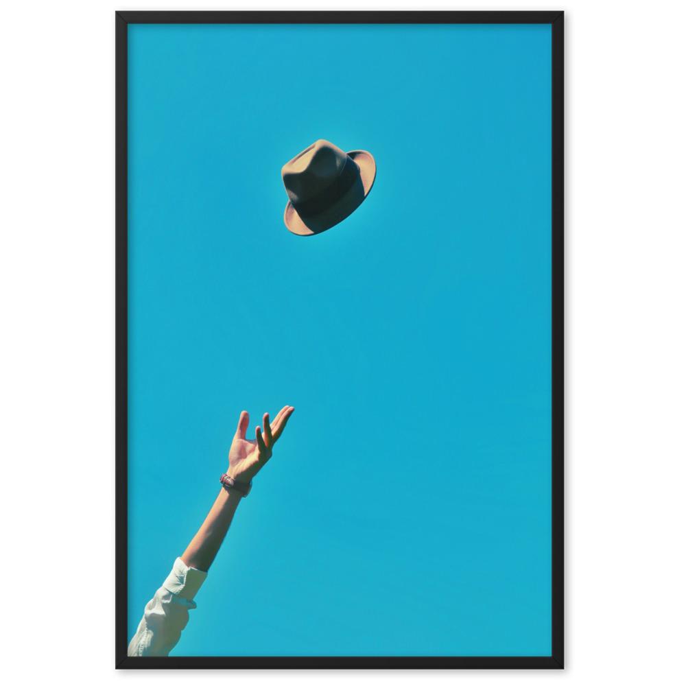 Be yourself - Poster im Rahmen Schwarz / 61×91 cm artlia