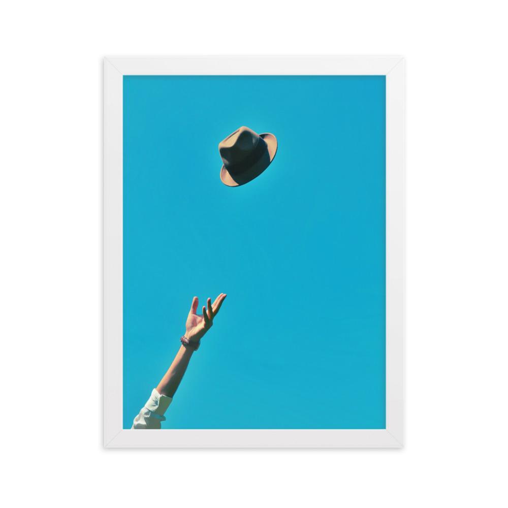 Be yourself - Poster im Rahmen Weiß / 30×40 cm artlia
