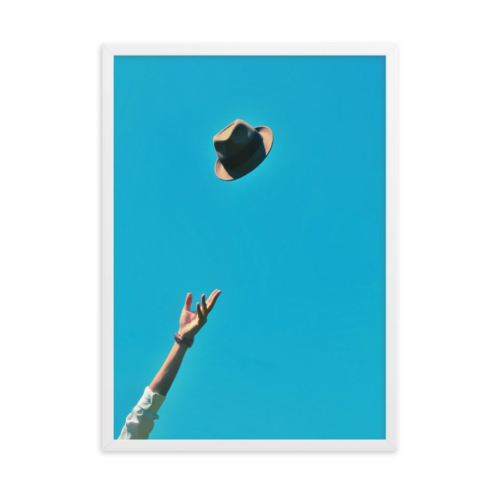 Be yourself - Poster im Rahmen Weiß / 50×70 cm artlia