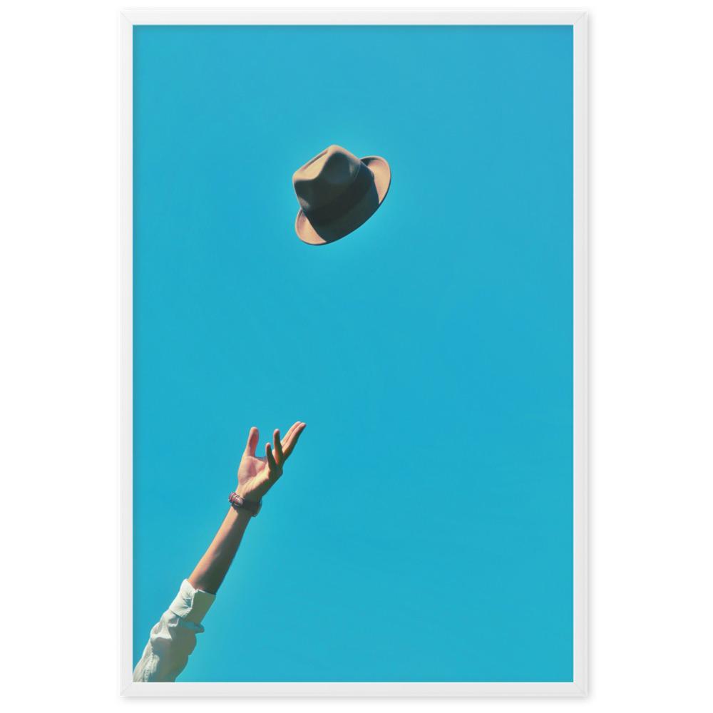 Be yourself - Poster im Rahmen Weiß / 61×91 cm artlia