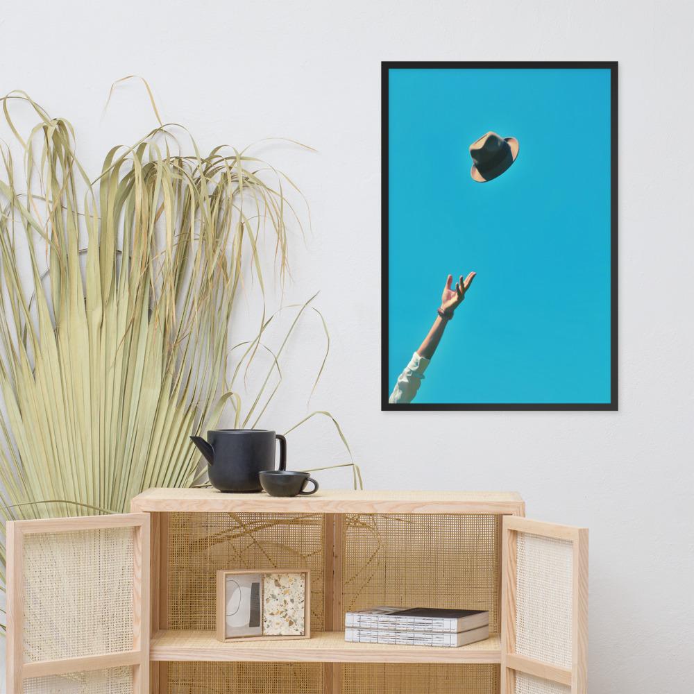 Be yourself - Poster im Rahmen artlia