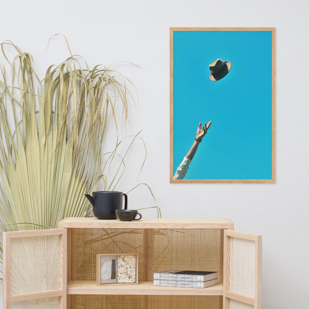 Be yourself - Poster im Rahmen artlia