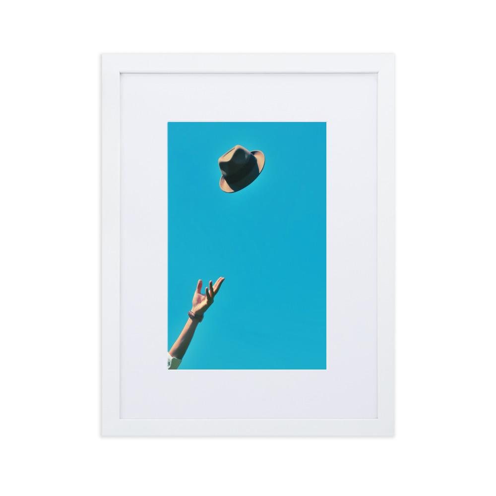 Be yourself - Poster im Rahmen mit Passepartout Weiß / 30×40 cm artlia