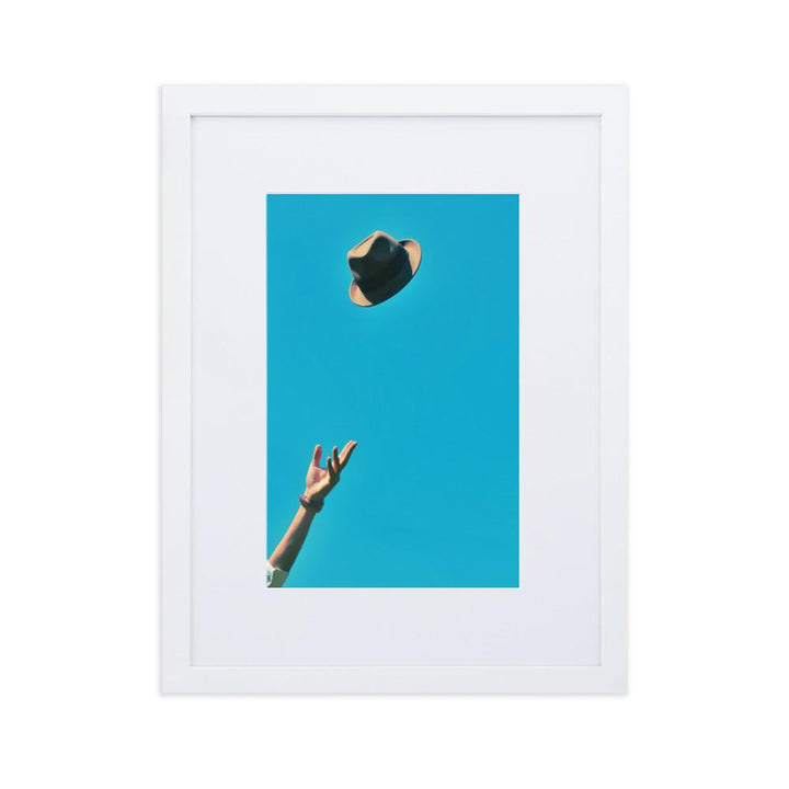 Be yourself - Poster im Rahmen mit Passepartout Weiß / 30×40 cm artlia