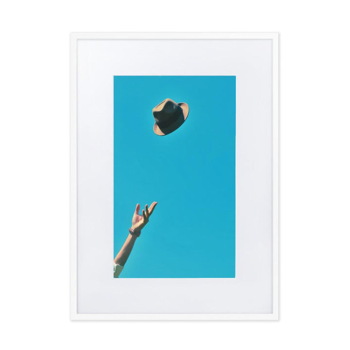 Be yourself - Poster im Rahmen mit Passepartout Weiß / 50×70 cm artlia