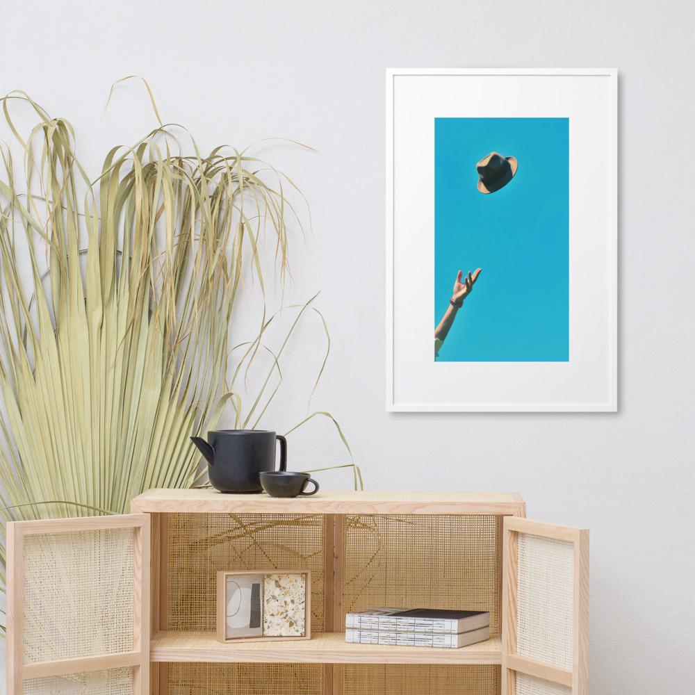 Be yourself - Poster im Rahmen mit Passepartout artlia