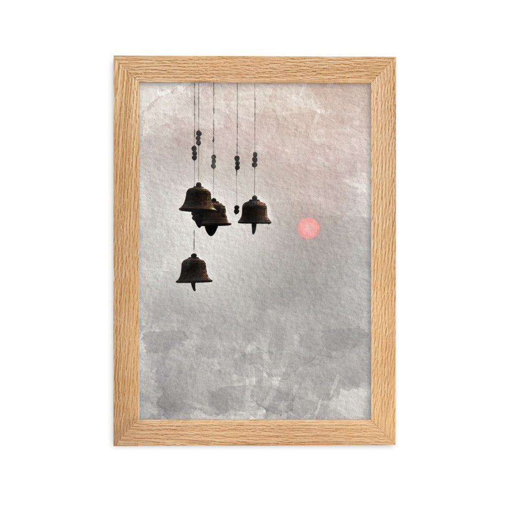 koreanische Windglocken - Poster im Rahmen Oak / 21×30 cm artlia
