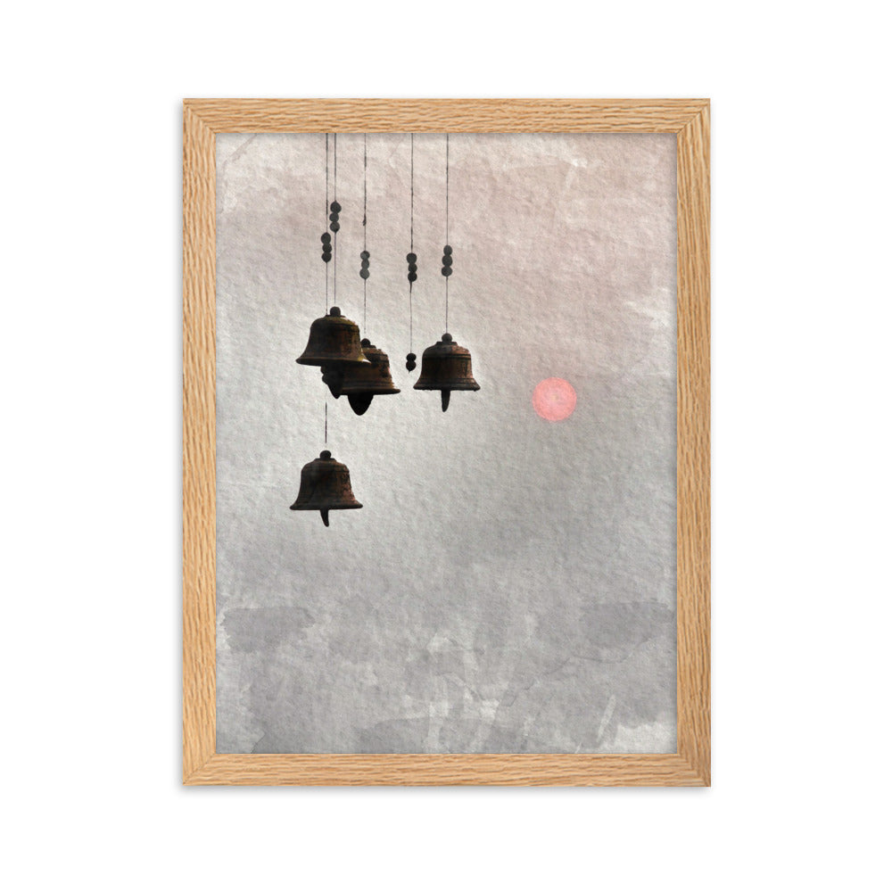 koreanische Windglocken - Poster im Rahmen Oak / 30×40 cm artlia